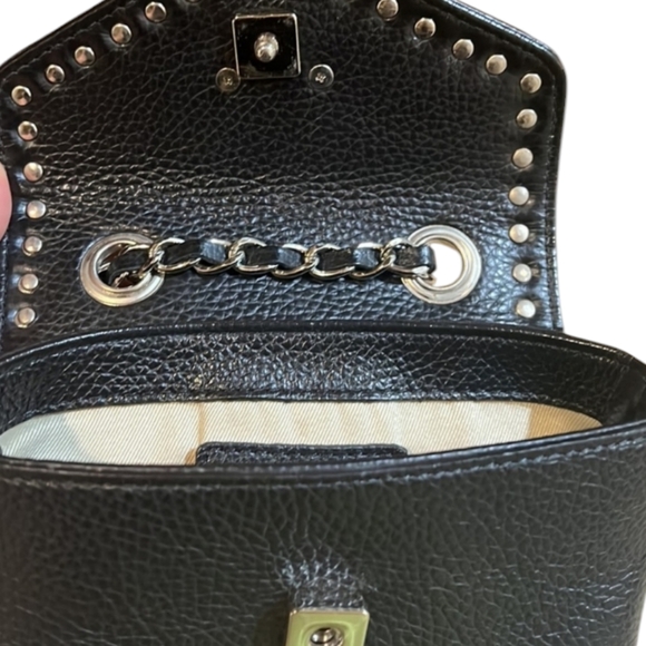 💕Valentino by Mario Valentino Francine Preciosa Black Crossbody Handbag💕 - Picture 6 of 12